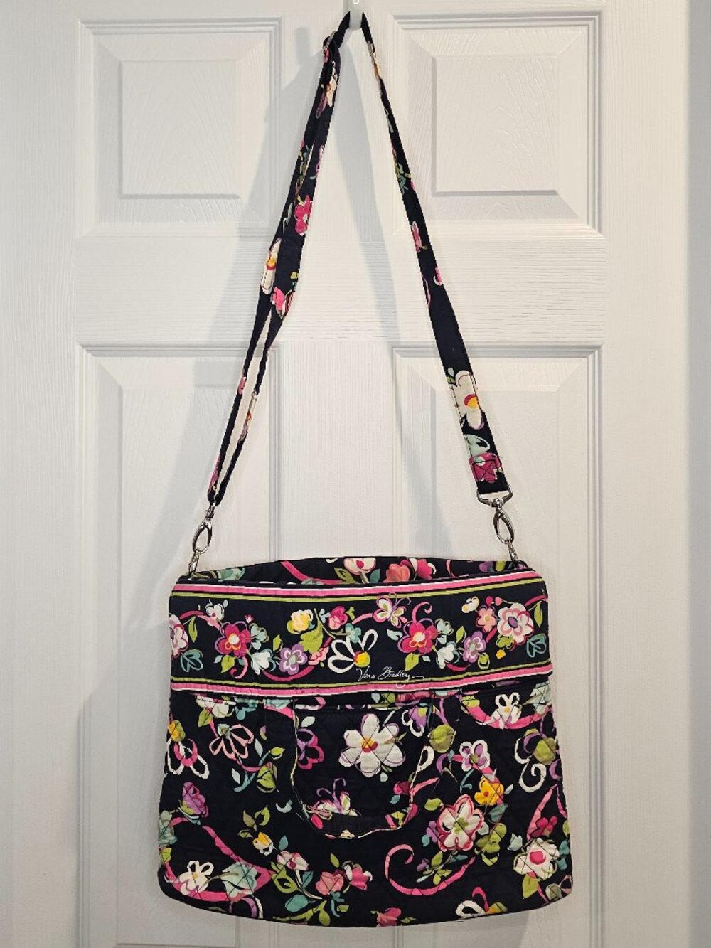 NWOT Vera Bradley Convertible Crossbody Ribbons Shoulder Bag Purse Tote Handbag